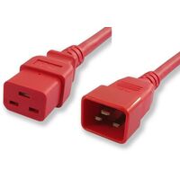 IEC C19 TO C20 EXTENSION 15A - RED 