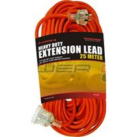 EXTENSION LEADS ORANGE & CLEAR PLUGS 