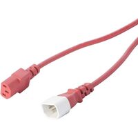 IEC C13 TO C14 EXTENSION CORD - RED 