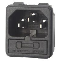 Daichi C14 MALE SOCKET CHASSIS SNAP-IN FUSED  spare part
