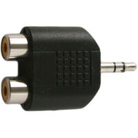 3.5MM STEREO PLUG TO 2X RCA SOCKET 