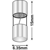 Universal AGA Glass Fuse | Rating: 2 A | Dimensions: 6.35mm x 15mm spare part