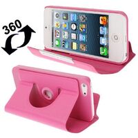 360° ROTATABLE FLIP LEATHER CASE FOR APPLE iPHONE 5 / 5S / SE 