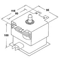 Bosch Microwave Oven Magnetron - All-Inline | Frequency: 2458MHz | Power: 1000W