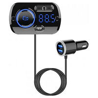 BLUETOOTH FM TRANSMITTER WITH QC3.0 QUICK CHARGE USB + USB 