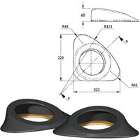 6 VINYL FIBREGLASS SPACERS 