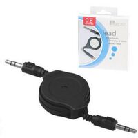 3.5mm To 3.5mm Retractable Stereo Lead 0.8m 