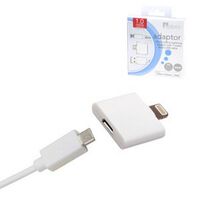 MICRO USB CABLE WITH LIGHTNING® ADAPTOR 