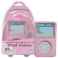 Aerpro Pink PU Leather Case To Suit 30/60GB iPod Video  spare part