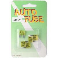ATS Mini Automotive Fuse | Rating: 10 A | Dimensions: 11mm | FORD, TOYOTA, HYDUNDAI, MAZDA, MERCEDES, BMW CAR...