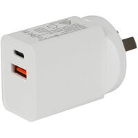 18W AC USB / USB-C CHARGER - QC3.0 / USB-PD 
