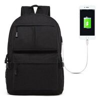 15.6 LAPTOP TRAVEL BACKPACK WITH USB CHARGING PORT 