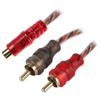 1x FEMALE TO 2x MALE RCA ADAPTOR 