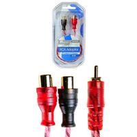 1x MALE TO 2x FEMALE RCA ADAPTOR 