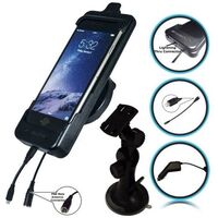 SUCTION MOUNT PHONE CRADLE - CHARGER & ANTENNA COUPLER 