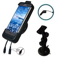 SUCTION MOUNT PHONE CRADLE - CHARGER & ANTENNA COUPLER 