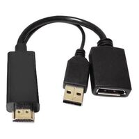 DISPLAYPORT [M] TO HDMI [F] ADAPTOR LEAD 