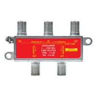 4 WAY F-TYPE SPLITTER REVERSE POWER PASS 