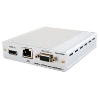.HDMI OVER CAT5e/6/7 TRANSMITTER WITH LAN/IR/RS-232/POE 