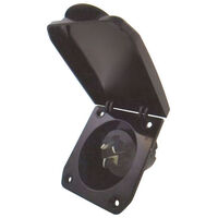 15A RECESSED CARAVAN POWER INLET WITH COVER 