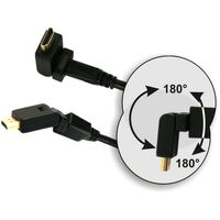 HDMI MALE TO MALE 30AWG WITH TILT PLUGS 