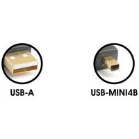 USB-A To Mini USB 4 Pin Male 