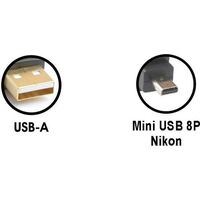 USB-A To 8 Pin Nikon UC-E6 