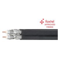 75Ω RG6 QUAD-SHIELDED COAX CABLE SIAMESE FOXTEL® APPROVED 
