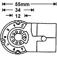 CRT Socket 8 Pins Including Focus