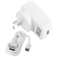 USB MAINS CHARGER - PROLINK PACKAGED 