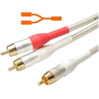 AUDIO SPLITTER LEAD - WHITE PEARL 