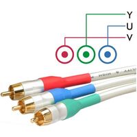 COMPONENT VIDEO LEAD - WHITE PEARL 
