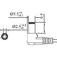 2.5mm DC PLUG WITH LEAD 