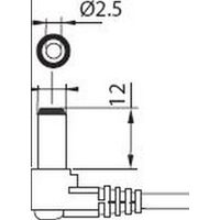 2.5mm DC PLUG WITH LEAD 