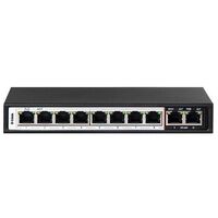 10-PORT 10/100 SWITCH WITH 8 PoE PORTS AND 2 UPLINK PORTS - D-LINK 