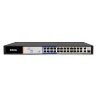 24-PORT 10/100 SWITCH WITH 24 PoE PORTS AND 2 GIGABIT UPLINK PORTS - D-LINK 