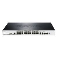 28-PORT GIGABIT SMARTPRO STACKABLE POE SWITCH WITH 24 RJ45 AND 4 SFP+ 10G PORTS. POE BUDGET 370W. 