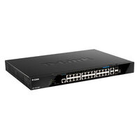 28-PORT GIGABIT SMART MANAGED STACKABLE PoE+ SWITCH WITH 20 PoE+ 1000BASE-T, 4 POE+ 2.5GBASE-T AND 4 10GB PORTS 