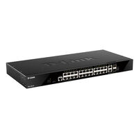 28-PORT GIGABIT SMART MANAGED STACKABLE SWITCH WITH 24 1000BASE-T AND 4 10GB PORTS 