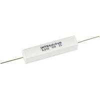 10 W Audio Grade Resistor - Dayton Audio | Value: 0.51 Ohm | Size: 48mm x 10mm x 10mm | For Zobel Networks | Fixed L-Pad Attenuator Circuits   