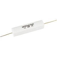10 W Audio Grade Resistor - Dayton Audio | Value: 1 Ohm | Size: 48mm x 10mm x 10mm | For Zobel Networks | Fixed L-Pad Attenuator Circuits  