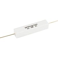 10 W Audio Grade Resistor - Dayton Audio | Value: 2 Ohm | Size: 48mm x 10mm x 10mm | For Zobel Networks | Fixed L-Pad Attenuator Circuits   