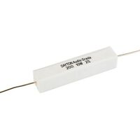 10 W Audio Grade Resistor - Dayton Audio | Value: 20 Ohm | Size: 48mm x 10mm x 10mm | For Zobel Networks | Fixed L-Pad Attenuator Circuits   