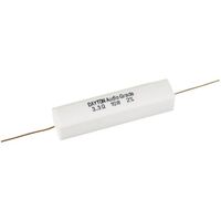 10 W Audio Grade Resistor - Dayton Audio | Value: 3.3 Ohm | Size: 48mm x 10mm x 10mm | For Zobel Networks | Fixed L-Pad Attenuator Circuits  