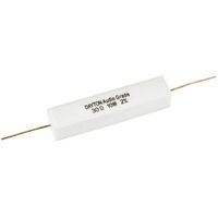 10 W Audio Grade Resistor - Dayton Audio | Value: 30 Ohm | Size: 48mm x 10mm x 10mm | For Zobel Networks | Fixed L-Pad Attenuator Circuits 