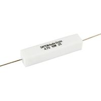 10 W Audio Grade Resistor - Dayton Audio | Value: 4.7 Ohm | Size: 48mm x 10mm x 10mm | For Zobel Networks | Fixed L-Pad Attenuator Circuits  