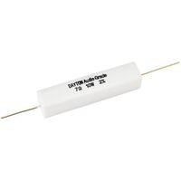 10 W Audio Grade Resistor - Dayton Audio | Value: 7 Ohm | Size: 48mm x 10mm x 10mm | For Zobel Networks | Fixed L-Pad Attenuator Circuits   