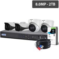 4CH HDCVI DVR SURVEILLANCE KIT WITH 8MP CAMERAS - DVR638 