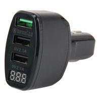 TRIPLE USB CHARGER WITH QC3.0 