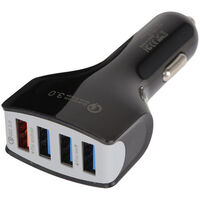 36W 4 PORT USB CAR CHARGER WITH QC3.0 